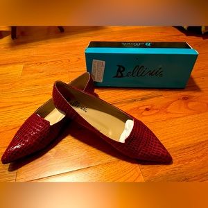 Bellini red flat - size 12
